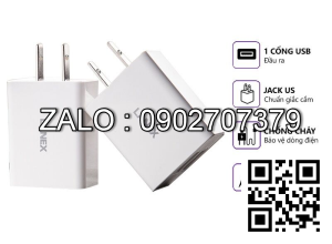 Bộ Sạc Cóc Cáp 2 Usb Lightning 2.1A Lanex LCD-06CL (1m)