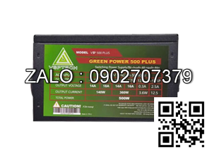 Nguồn VSP Green 500W PLUS + (4+Pin, 6+2pin)
