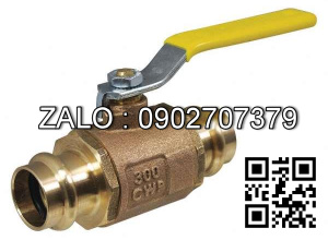Van bi đồng không ren nối ống 2 ngã DN20