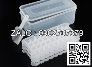 Bộ Khay Đá 44 Viên, Có Xẻng Và Hộp Đựng