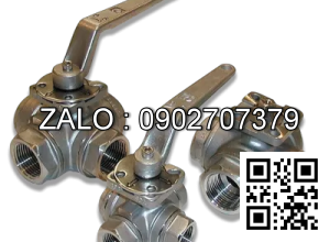 Van bi Inox ren ngoài ỏ giữa 4 ngã DN40