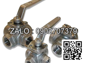 Van bi Inox ren ngoài ỏ giữa 4 ngã DN100