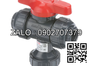 Van bi nhựa PVC rắc co 3 ngã DN10