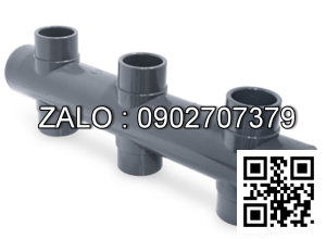 Van bi nhựa PVC 6 ngã DN40