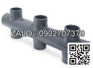 Van bi nhựa PVC 6 ngã DN80