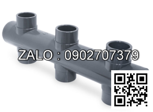 Van bi nhựa PVC 6 ngã DN100