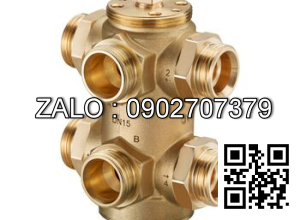 Van bi nhựa PVC ren ngoài 6 ngã DN10