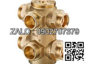 Van bi nhựa PVC ren ngoài 6 ngã DN30