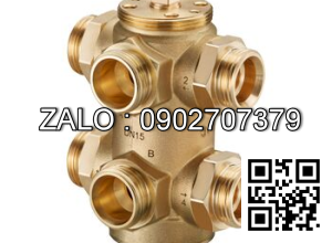 Van bi nhựa PVC ren ngoài 6 ngã DN33