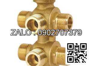 Van bi nhựa PVC ren ngoài 6 ngã DN65