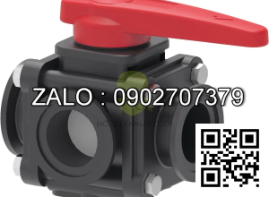 Van bi nhựa PVC ren trong 4 ngã DN65