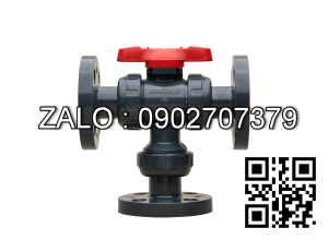 Van bi nhựa PVC mặt bích 3 ngã DN8