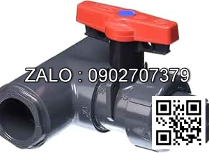Van bi nhựa PVC ren ngoài ỏ giữa 4 ngã DN50