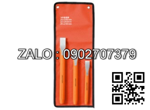 Bộ đục sắt Asaki 3 chiếc 25x300/22x250/20x200mm AK-9629