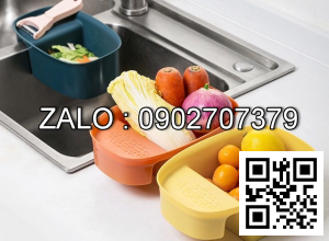 Rổ nhựa đựng rau củ và trái cây, thức ăn thừa ráo nước cho bồn rửa sáng tạo đa năng (Kiện 200 cái)