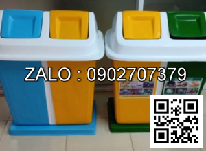 Thùng rác 2 ngăn TR2N