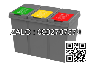 Thùng rác 3 ngăn TR3N