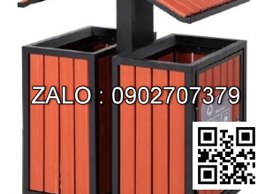 Thùng rác đôi ngoài trời A58-D