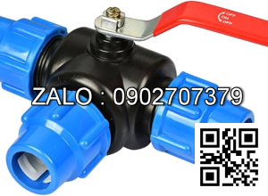 Van bi nhựa PPR 3 ngã sử dụng ống phi 32