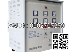 Cách ly 3P 380V/200V-220V 3KVA-Dây Đồng - Nhản hiệu : Fushin