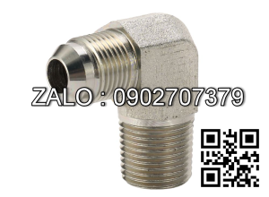 Khớp nối ống co nối 90, 1 đầu ren ngoài 17 côn lồi, 1 đầu ren ngoài 19 đầu bằng 1JN9-08-06