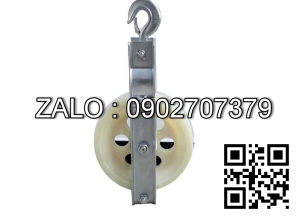 Puly nhựa kéo dây cáp điện kích thước 200x60mm