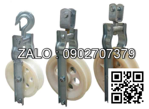 Puly nhựa kéo cáp ĐK 320x60mm