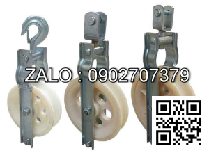 Puly nhựa kéo cáp ĐK 150x60mm