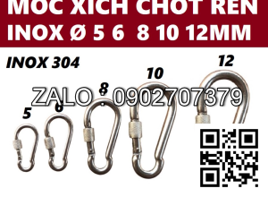 Móc xích Chốt Ren An Toàn INOX 304 số 8