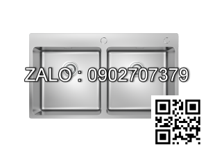 Chậu rửa bát 2 hố KONOX Topmount UNICO 8850