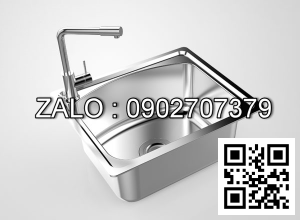 Chậu rửa bát inox 304 cao cấp S50 (500x420x220mm)