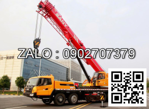 Thuê cẩu trục bánh lốp 25 tấn