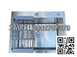 Chậu rửa bát KAGOL K6045-304 một hố inox 304 (600x450x240 mm)