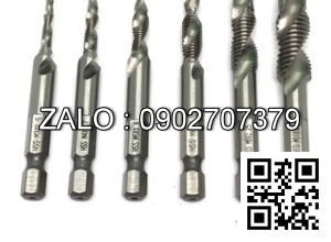 Bộ 6 mũi khoan Taro Ren M3-M10 chân lục giác