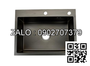 Chậu Rửa Chén Bát Inox Sus304 Nano Đen 60X45Cm Chống Trầy Xước Cao Cấp Tặng Kèm Rổ Đa Năng