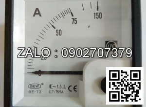 Đồng hồ Ampe 75A (75/5A)