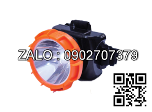 Đèn Pin Đội Đầu ( Pin Sạc, Đen - Cam, 1W )