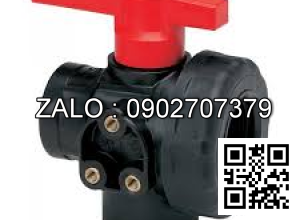 Van bi nhựa PPR 3 ngã , phi 40mm