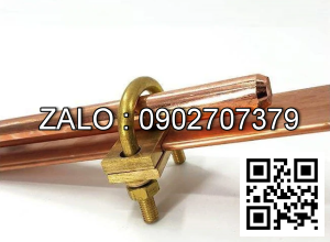 Kẹp tiếp địa giữa băng đồng và cọc