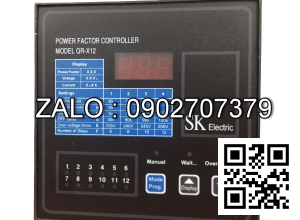 Bộ điều khiển tụ bù SK QR-X12 12 cấp 144x144mm