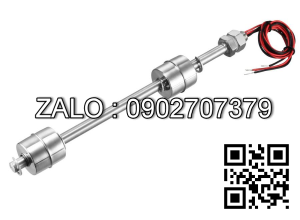 Phao điện tử đôi, model: a14121000ux0120, chiều dài 250mm, đường kính ren 10mm, chất liệu SUS304, công suất 10-50W, nhiệt độ hoạt động -10 đến +120 độ C, NSX: Unique Bargains (Phao điện tự bơm thu hồi nước CIP hệ RO NMCD)