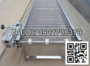 Băng tải máy cắt mép tẩy rỉ, kích thước 5x400x7400mm