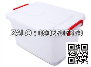 Thùng nhựa vuông 55 Lít Có Nắp 61 x 43 x 32 cm