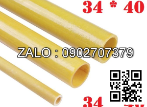 Ống phíp thủy tinh Epoxy, cách điện 34*40, EPOXY FIBER GLASS TUBE