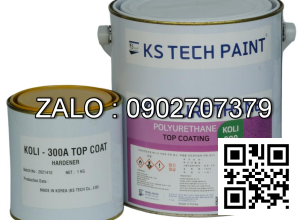 Koli 300 Topcoat Sơn phủ bảo vệ gốc polyurethane 2 thành phần Hàn Quốc