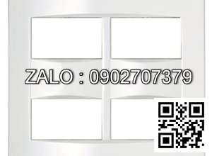 Mặt 2 gang 4 thiết bị Clipsal / Schneider A3004T2_WE_G19