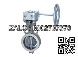 Van bướm nhôm tay quay Kizt DN32