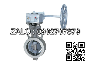 Van bướm nhôm tay quay Kizt DN350