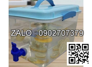 Hộp lưu trữ nước hoa quả 2.5l có vòi (Kiện 50 cái)