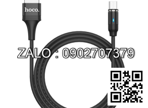 Cable Sạc Nhanh Dây Dù Nam Châm TypeC 2.0A Hoco U76 - 1.2m